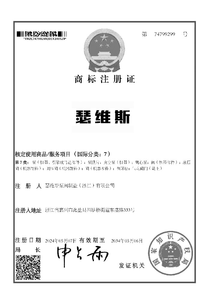 瑟维斯品牌知识产权